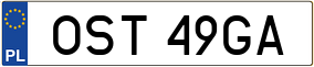 Trailer License Plate